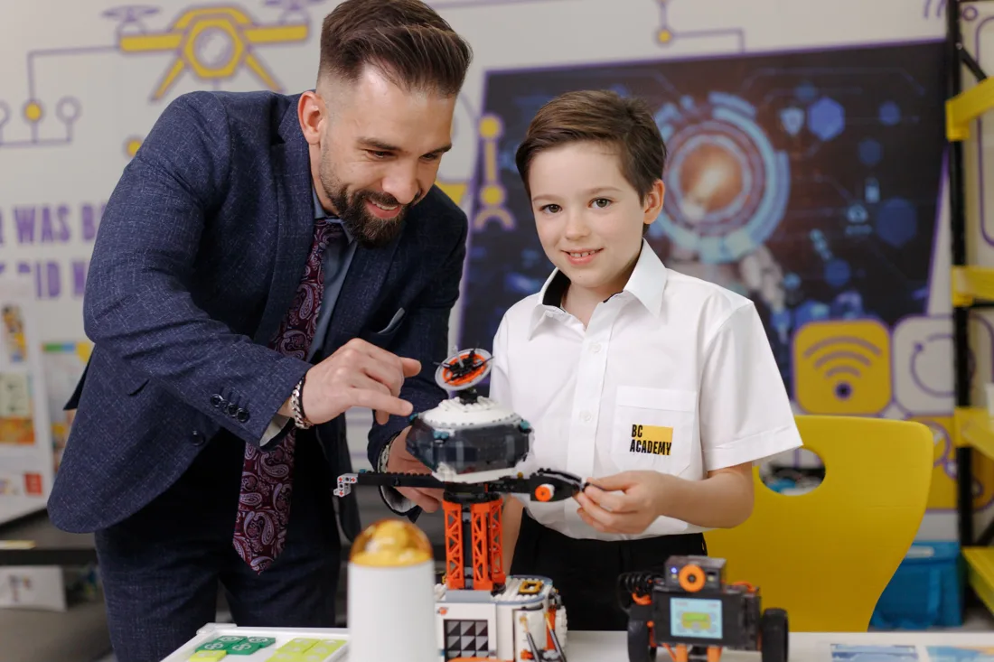 Robotics lesson at BC Academy